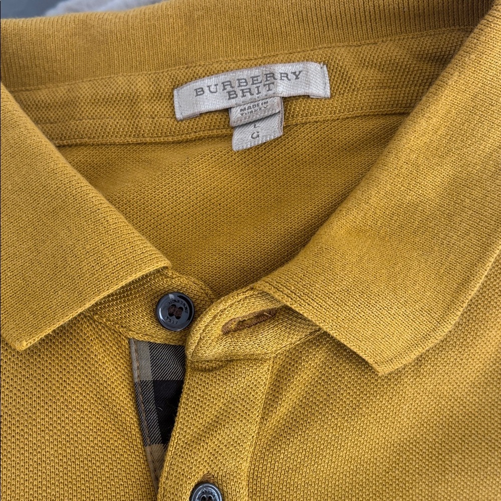 Burberry Brit Mustard Polo Shirt